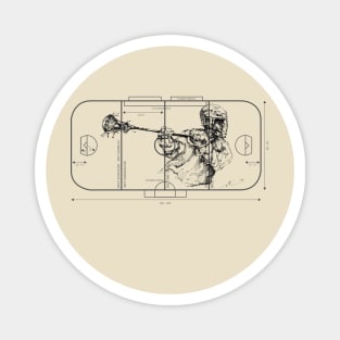 Lax Field Box Shooter Magnet